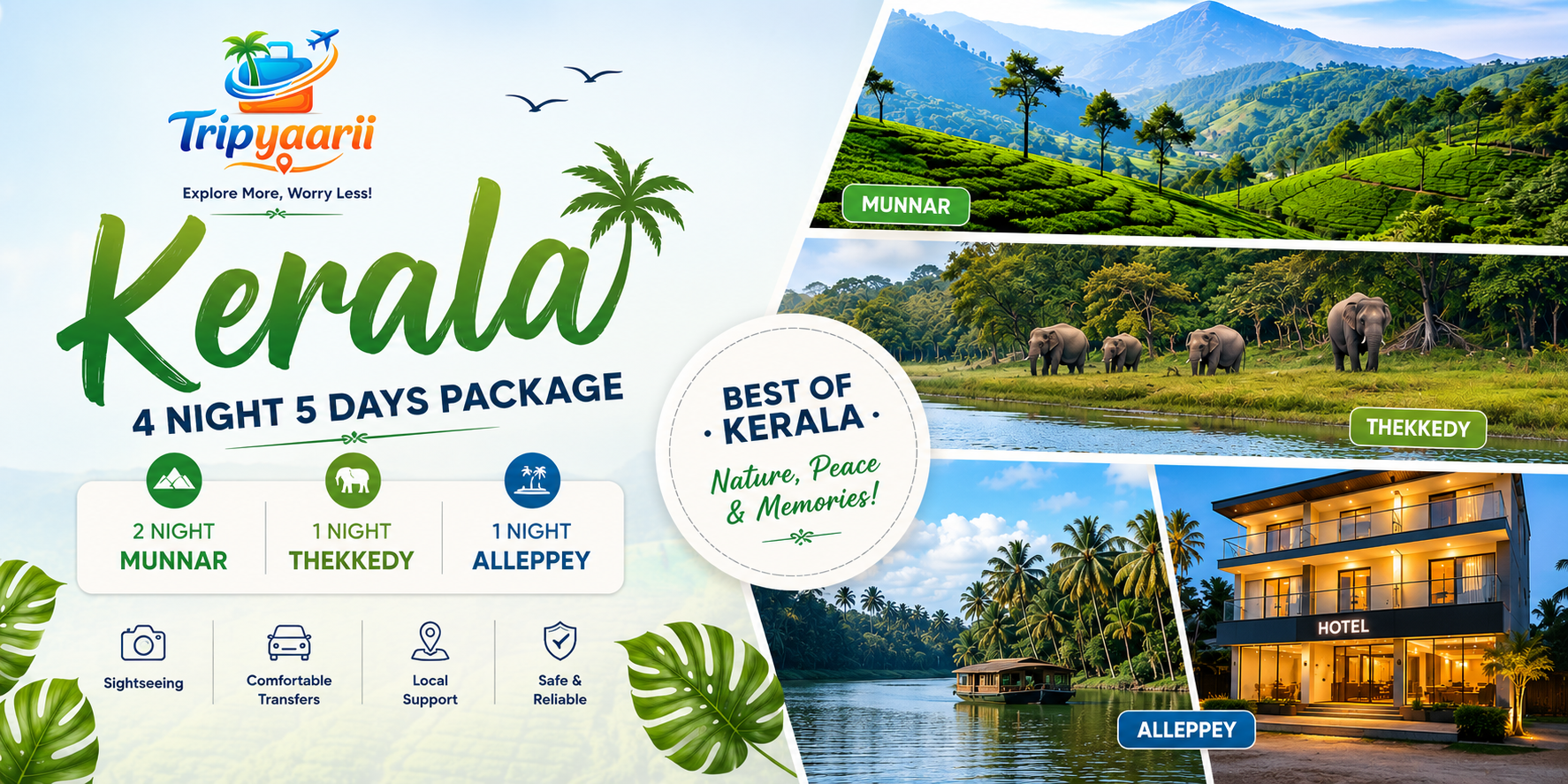 4 Night 5 Days Kerala Package